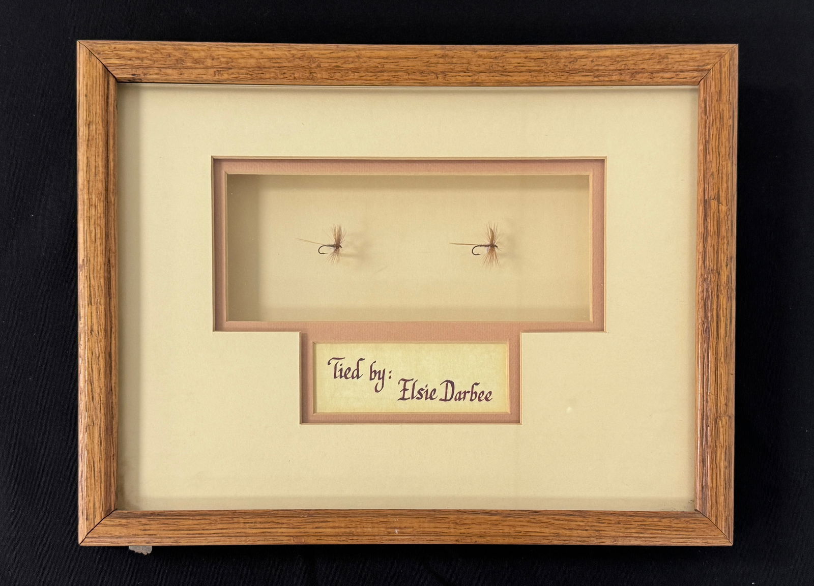 Framed Elsie Darbee Flies (1 of 3)