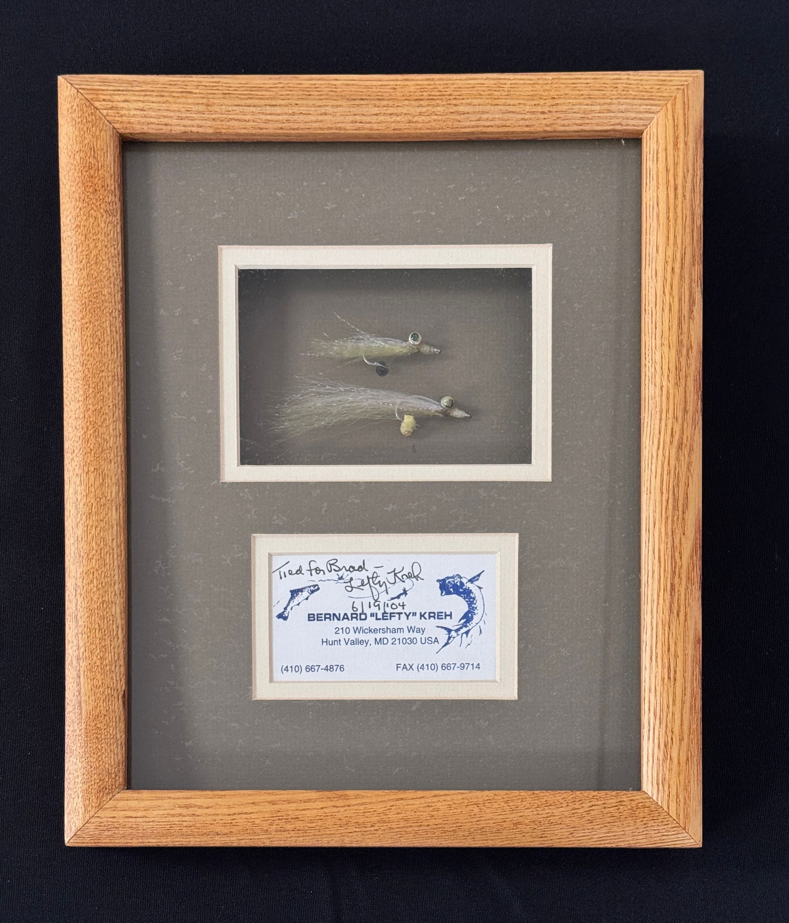 Framed Lefty Kreh Streamers (1 of 2)