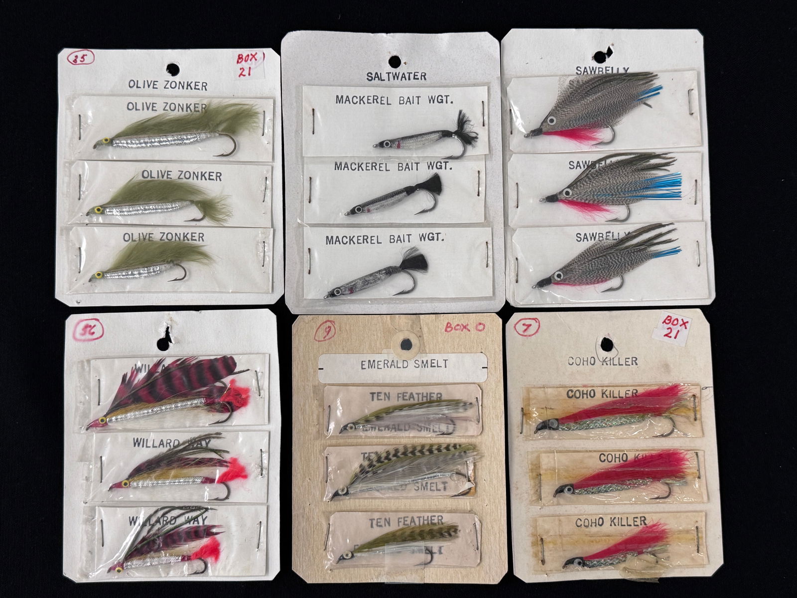 Vintage Guillotte Carded Flies (1 of 7)