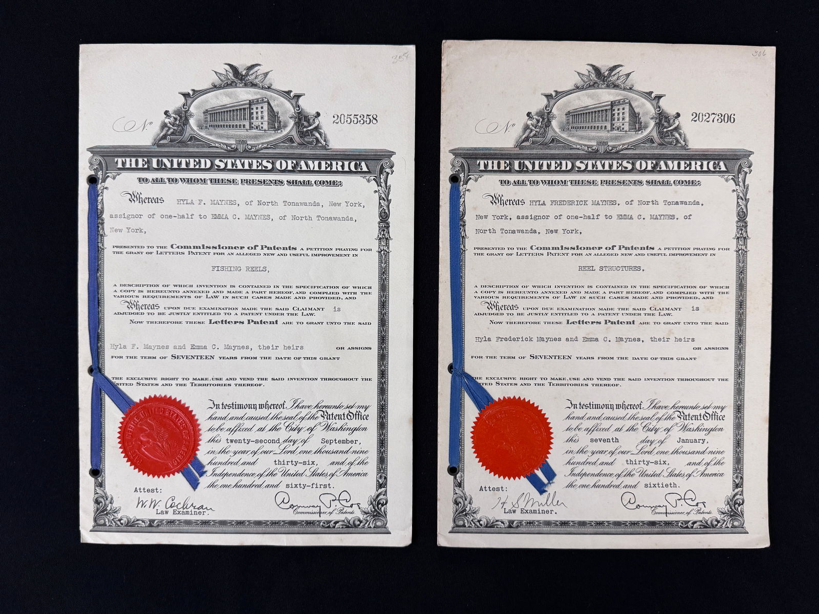 Original Reel Patent Documents (1 of 5)