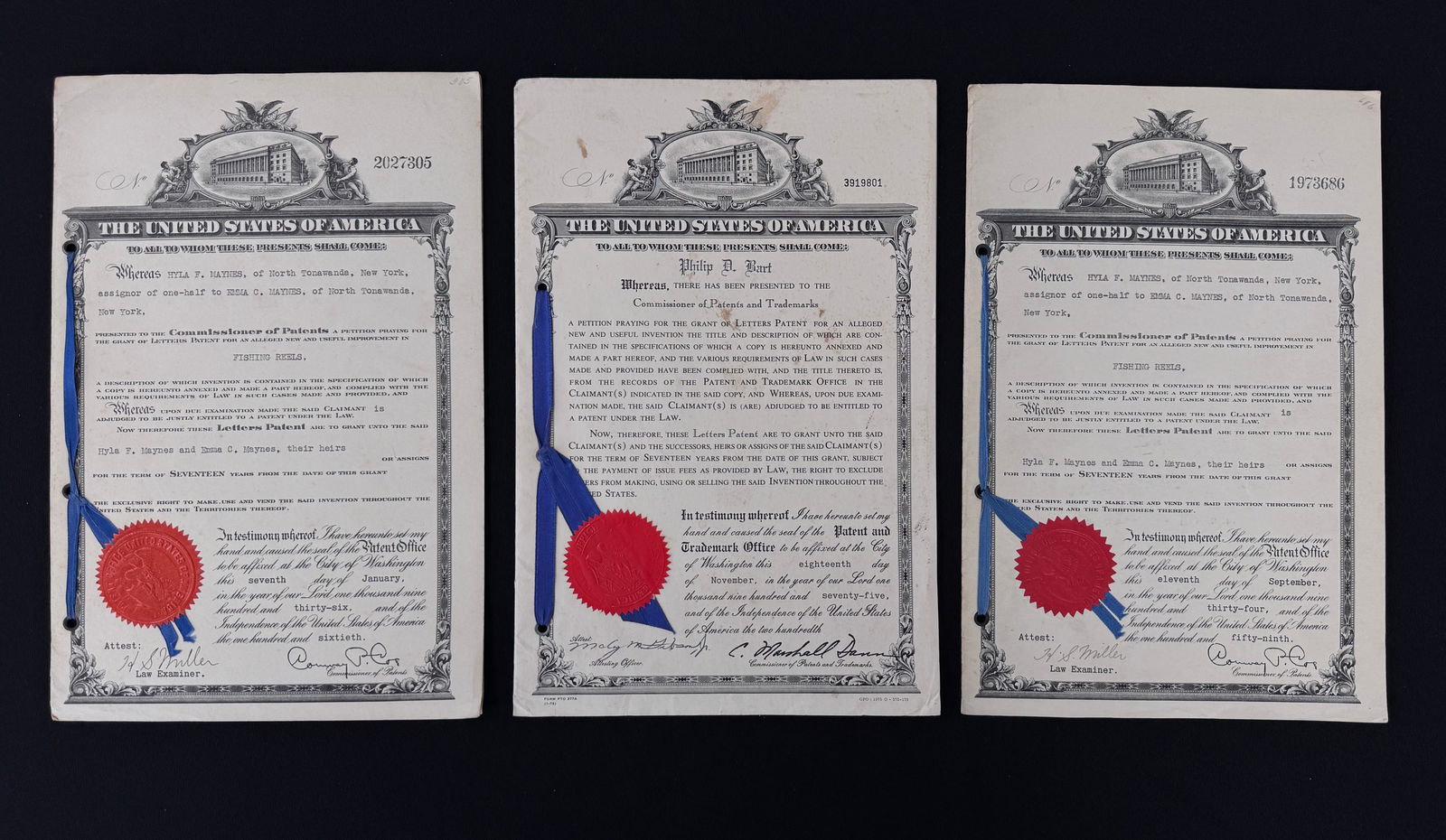 Original Reel Patent Documents (1 of 7)