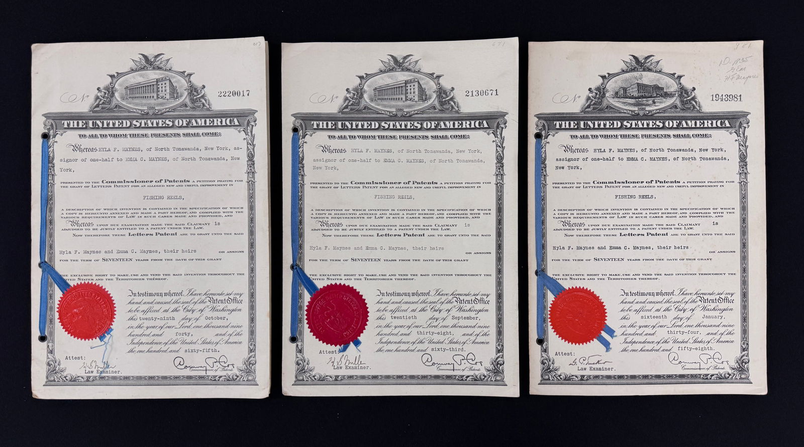 Original Reel Patent Documents (1 of 7)