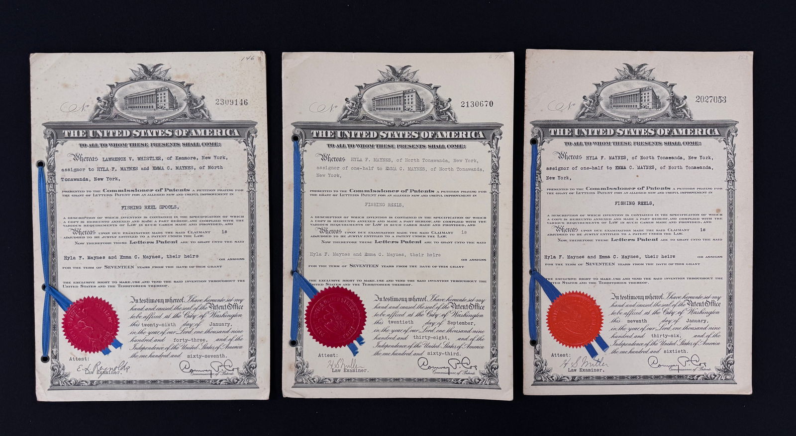 Original Reel Patent Documents (1 of 7)