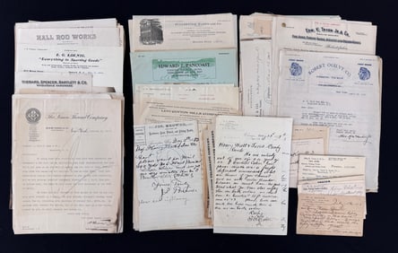 Early Fishing Tackle Retailer Letterheads