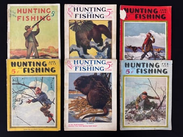 6 Early Hunting and Fishing Magazines