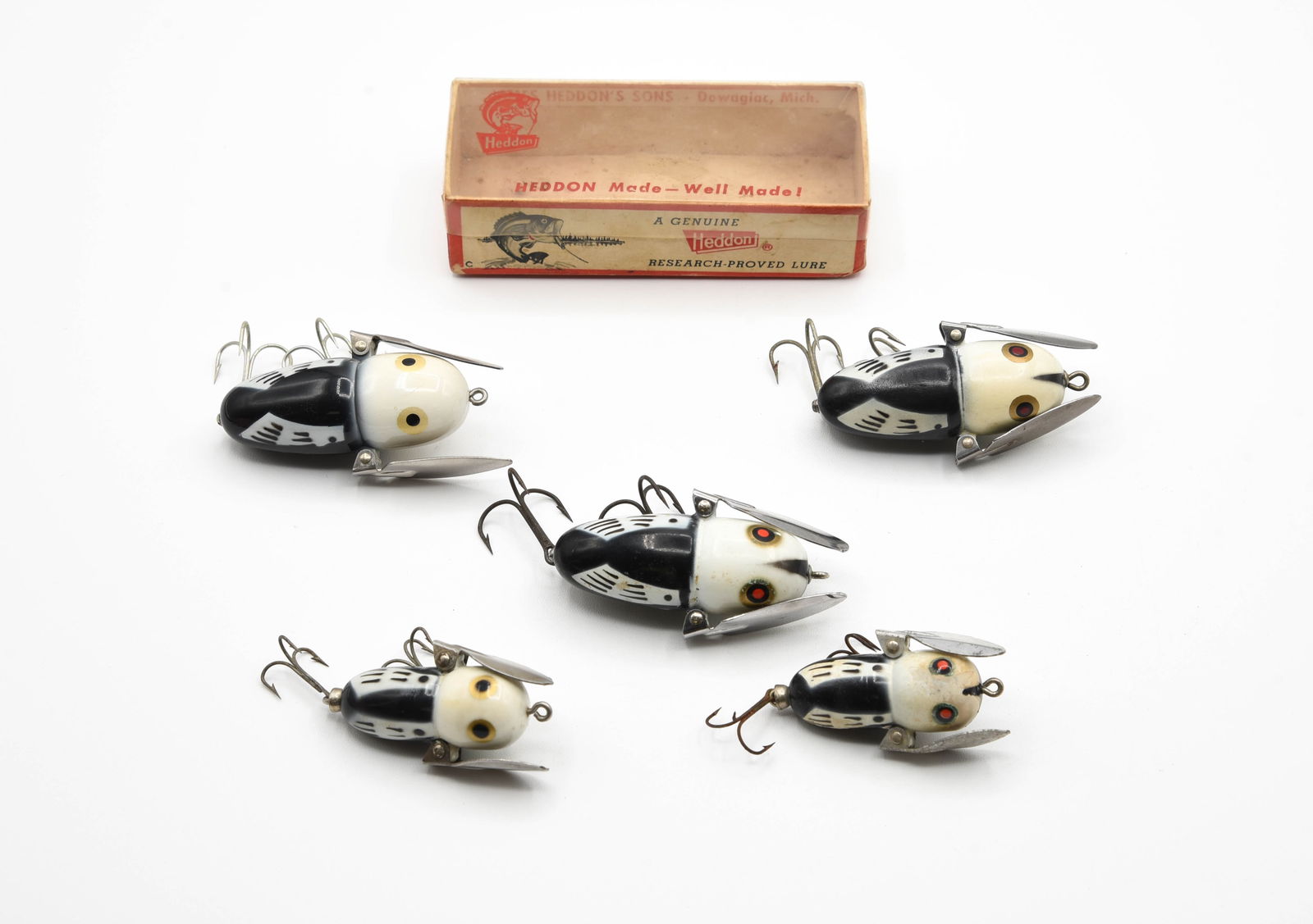 5 Heddon Crazy Crawler Spooks (1 of 2)