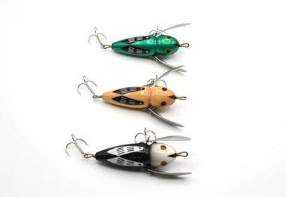 3 Heddon Musky Crazy Crawlers