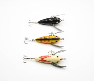 3 Heddon Musky Crazy Crawlers