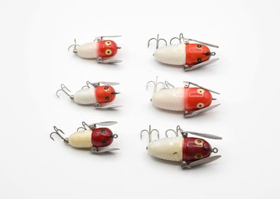 6 Heddon Crazy Crawler Spooks