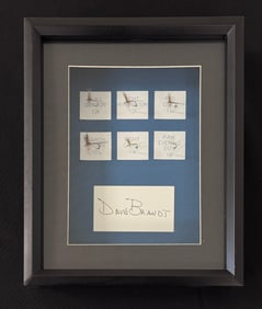 Framed Dave Brandt Dry Flies