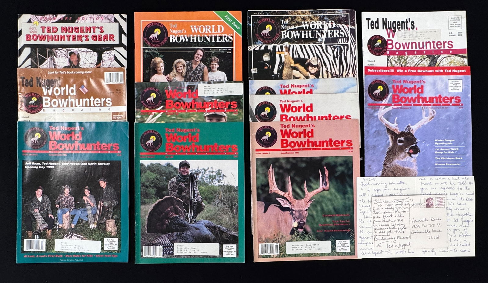 Fred Bear - Ted Nugent Letters & Magazines (1 of 1)