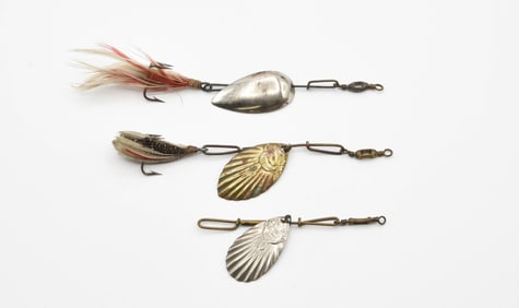 3 Early Pflueger Spinners