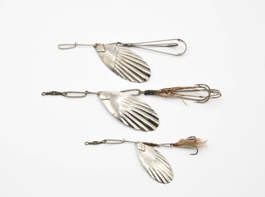 Mack Patented Weedless Double Hook and Spinners