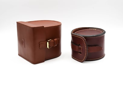 2 Leather Reel Cases