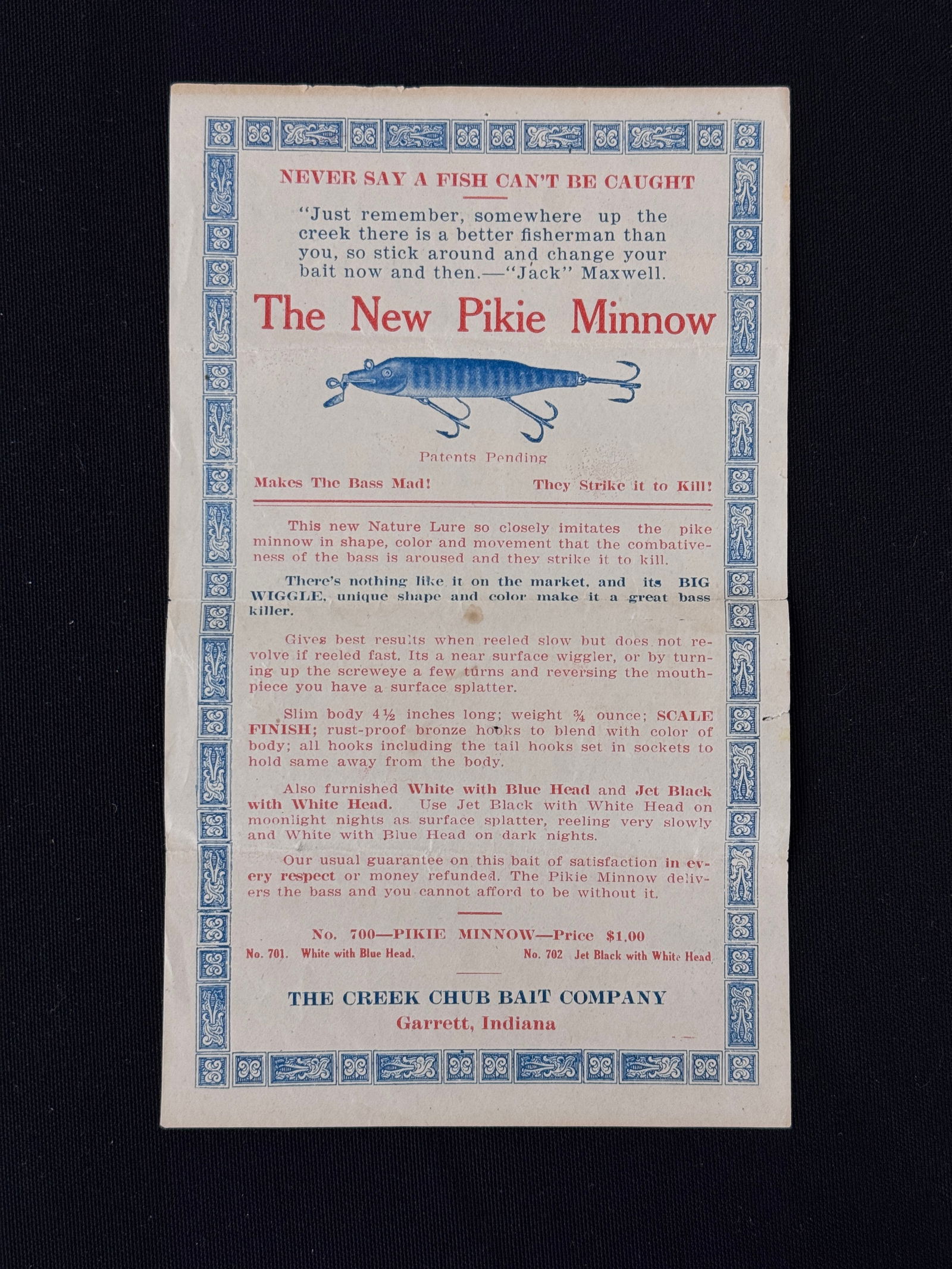 1920 Creek Chub Catalog (1 of 2)