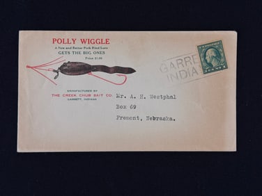 1922 Creek Chub Picture Envelope