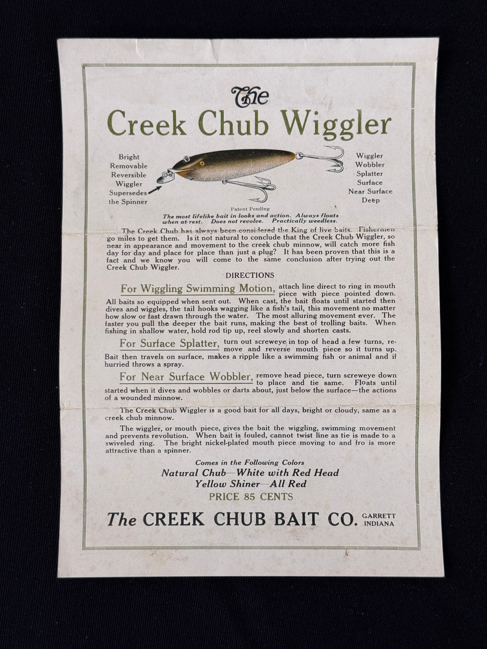 1916 Creek Chub Catalog (1 of 2)