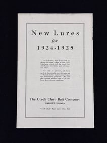 1924-25 Creek Chub Insert Catalog