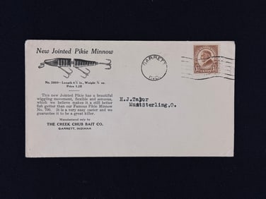 1926 Creek Chub Picture Envelope
