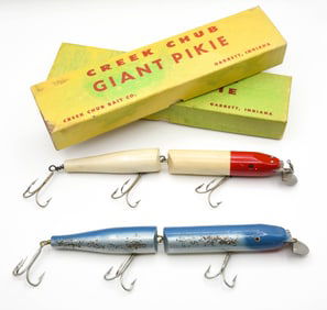 2 Creek Chub Giant Jointed Pikies