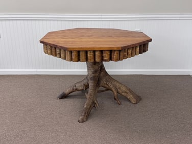 Lee Fountain Adirondack Root Base Center Table