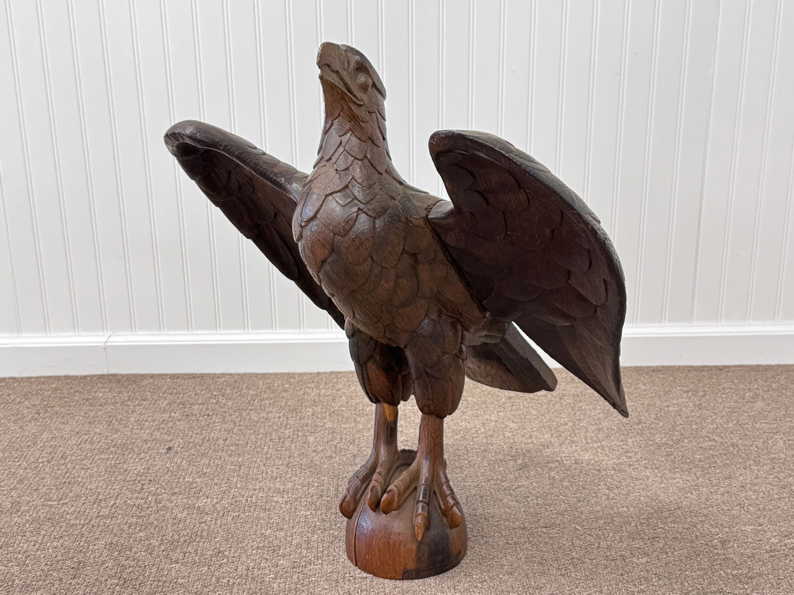 Wooden Carved Bald Eagle (1 of 5)