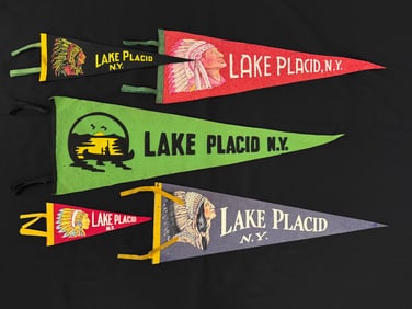 Lake Placid Adirondack Felt Pennants