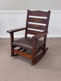 Gustav Stickley Arm Rocker Model 2631