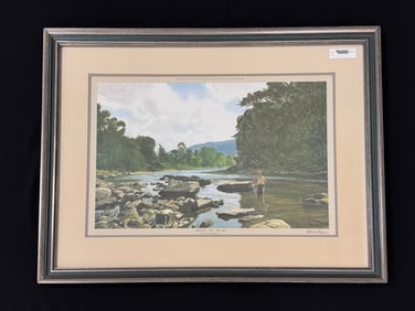Ogden Pleissner "Hendricksons Pool - Beaverkill"