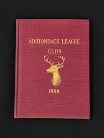 Rare 1908 Adirondack League Club Book