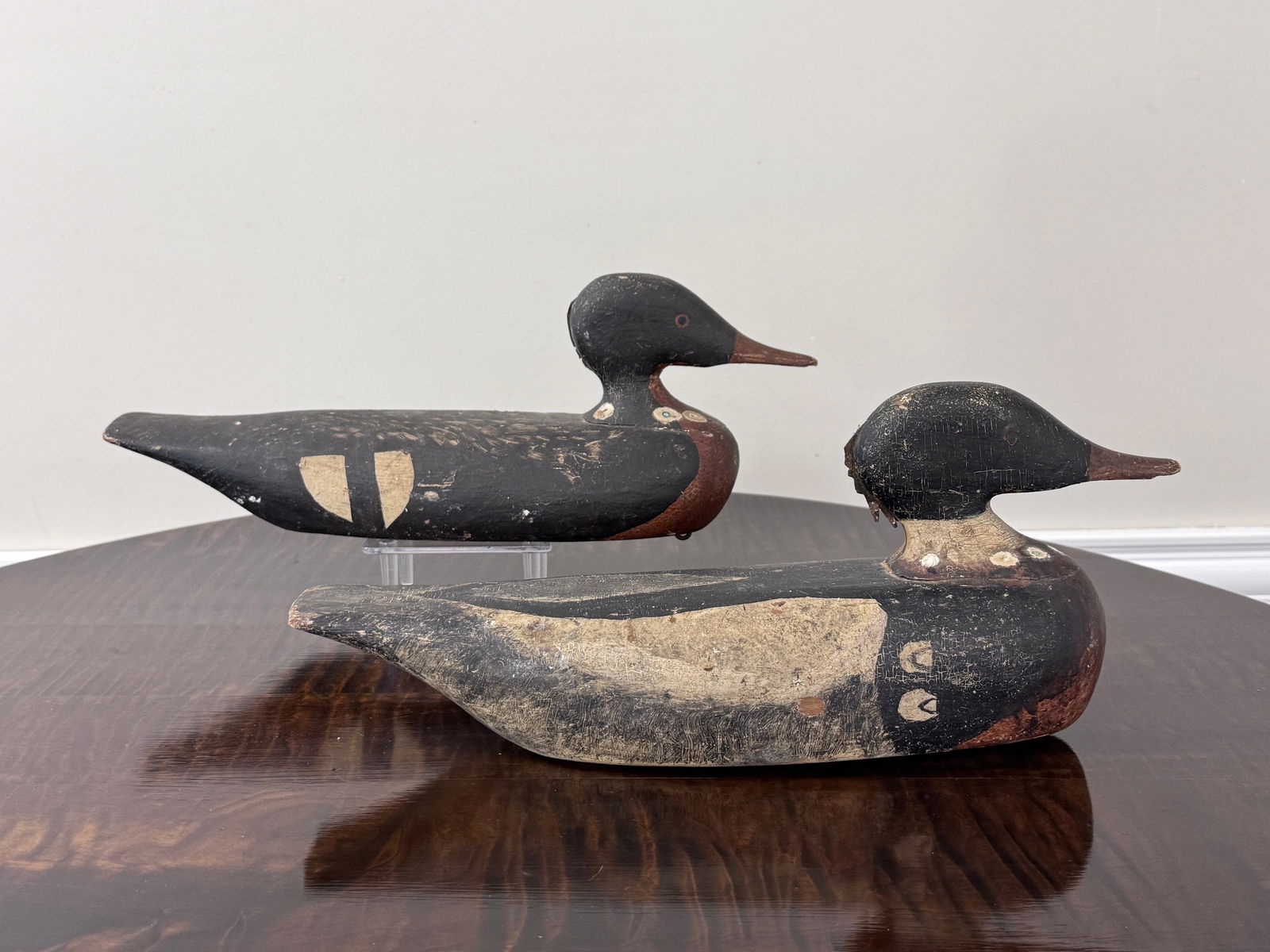 Pair of Hooded Merganser Duck Decoys (1 of 4)