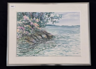 Kathryn Bourbonniere St. Lawrence River Watercolor