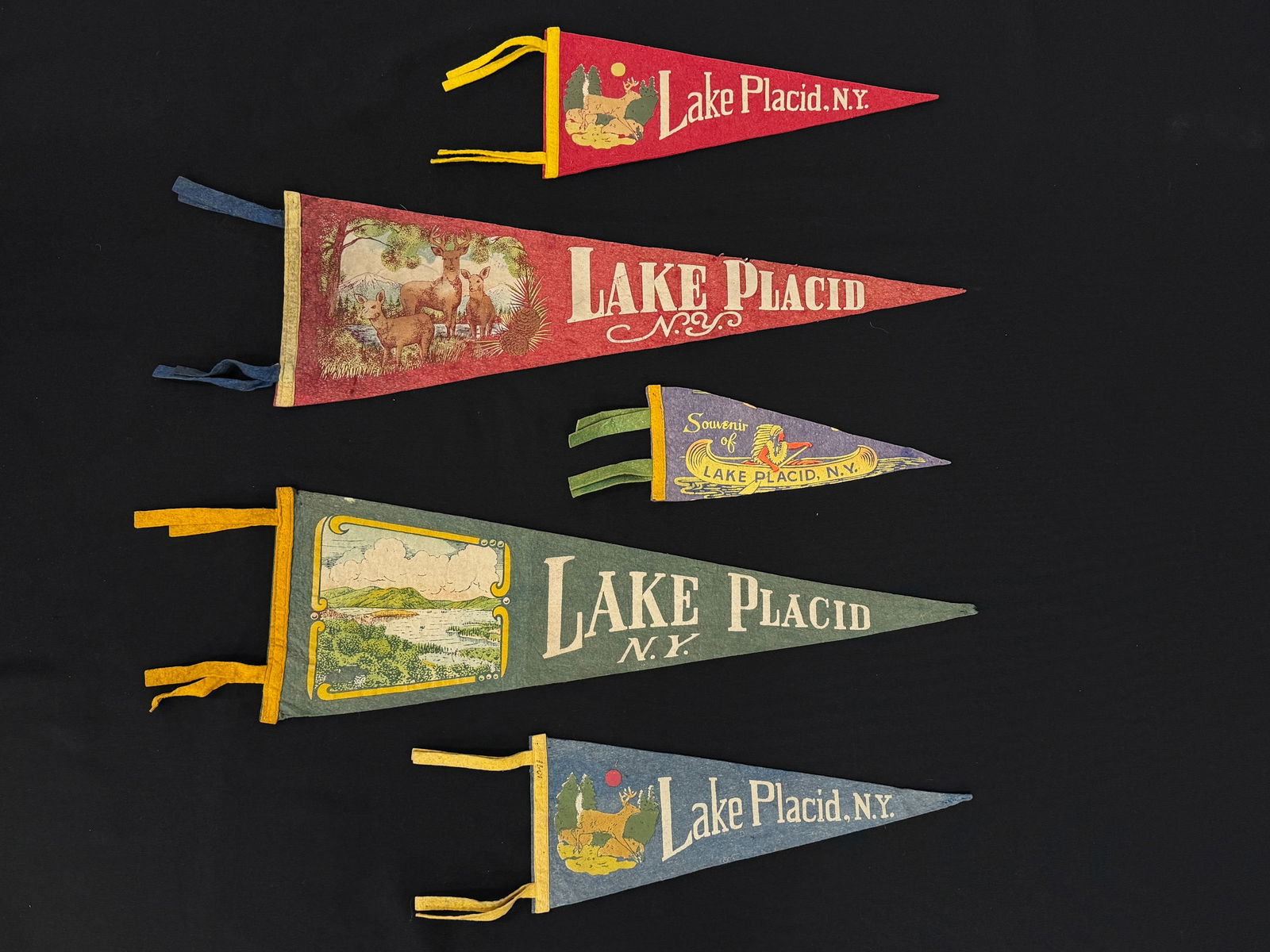 5 Adirondack Felt Pennants Lake Placid, NY (1 of 1)