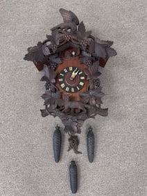 Black Forest Carved Cockoo Clock