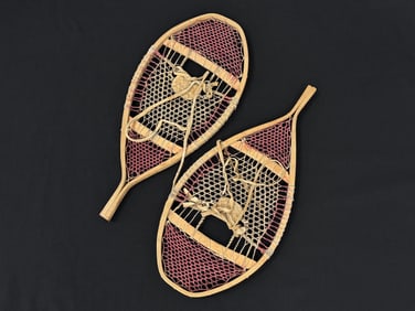 Small Pair of Native American Snowshoes