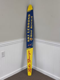 Lake George Ski Lessons & Boat Rental Painted Sign