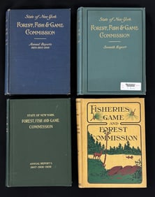 4 NYS Forest Fish & Game Commission Books
