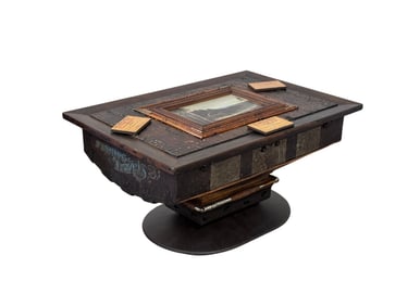 Barney Bellinger "Fishing Travels" Trunk Coffee Table