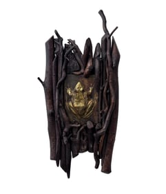 Barney Bellinger Adirondack Frog Sculpture