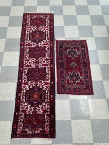 Oriental Runner Rug and Throw Rug
