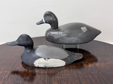 2 Bluebill Duck Decoys