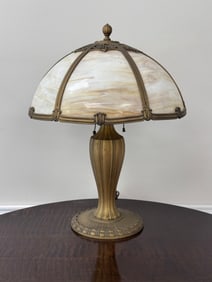 Carmel Slag Glass Table Lamp