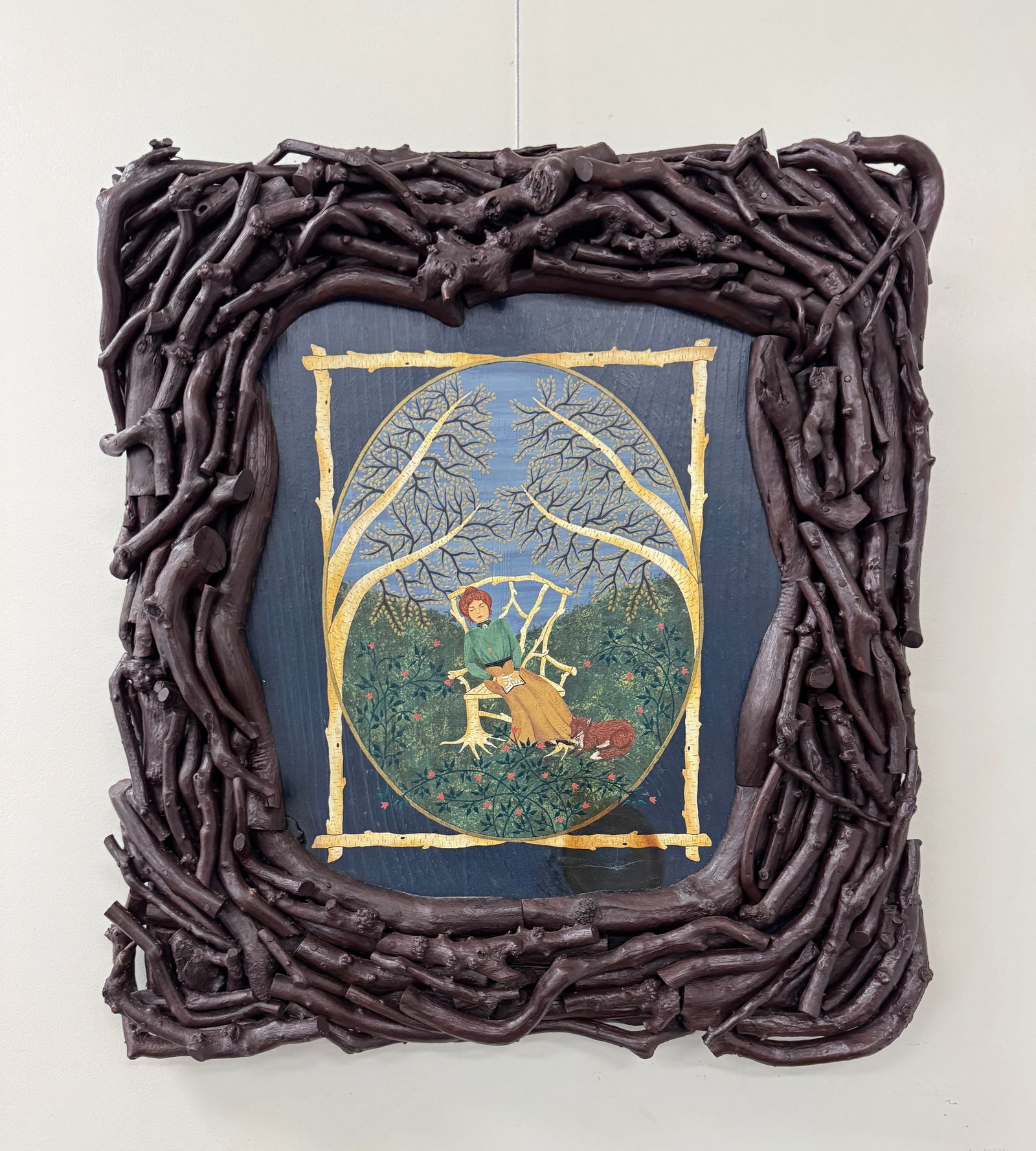 Jessica Farrell Twig Mosaic Frame & Painting (1 of 4)