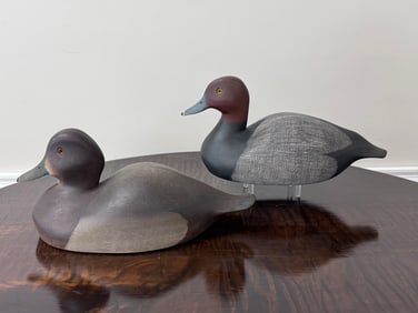 Ken Harris Hen & Drake Redhead Duck Decoys
