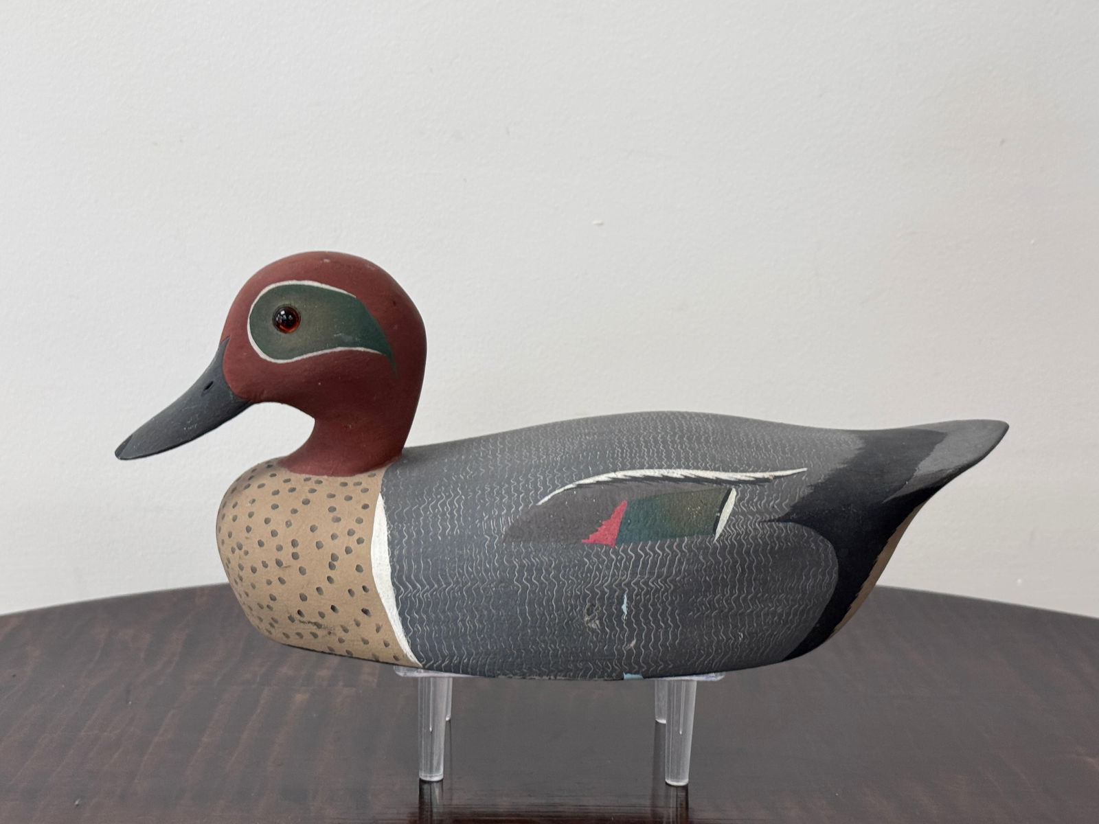 Ken Harris Green Wing Teal Duck Decoy (1 of 4)