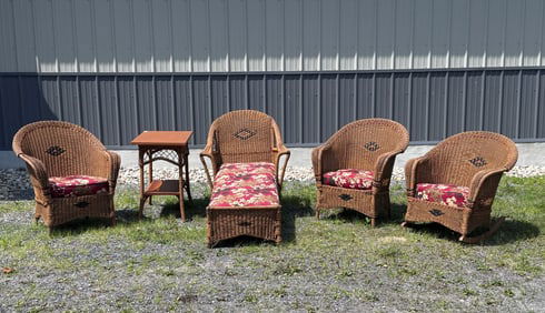 5pc Wicker Set made by Brighton Furniture Co.