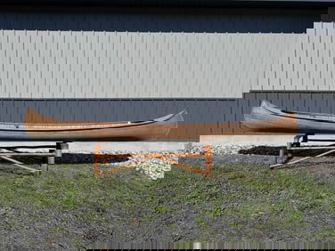 Wilbur & Wheelock Wooden Smooth Skin Canoe