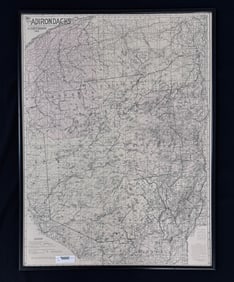 1912 Map of the Adirondacks by Seneca Ray Stoddard
