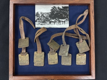 Rare Adirondack Brass Luggage Tags