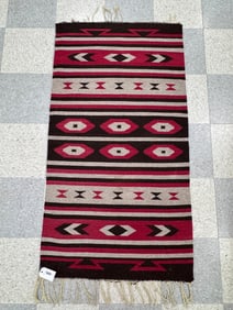 Navajo Rug with Geometric Designs